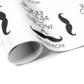 Behalten Sie ruhigen Schnurrbart Geschenkpapier (Rolleneckpunkt)