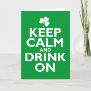 Behalten Sie ruhigen Spaß St. Patricks Tages Karte