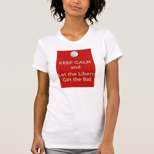 Behalten Sie ruhigen Volleyball T-Shirt (Vorderseite)