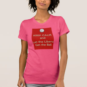 Behalten Sie ruhigen Volleyball T-Shirt