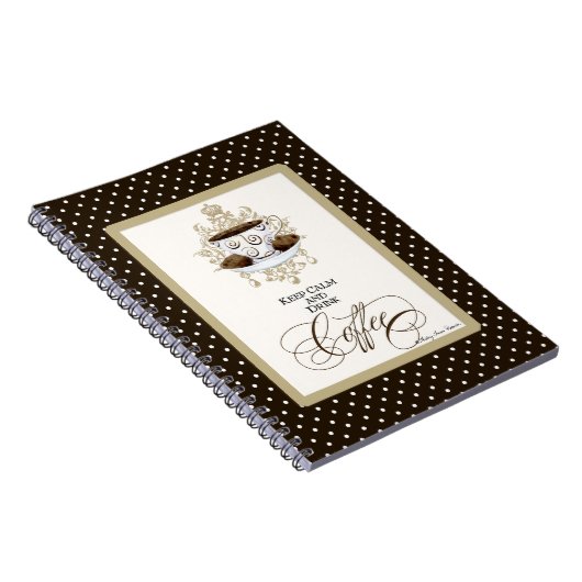 Behalten Sie ruhiger u. Getränk-Kaffee - Notizblock (Rechte Seite)