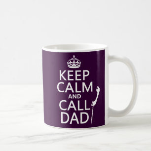 Behalten Sie ruhiger und Anruf-Vater Kaffeetasse