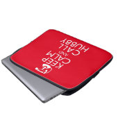 Behalten Sie ruhiger und AnrufHubby Laptopschutzhülle (Vorne Knopf)