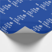 Behalten Sie ruhiger und Entdeckungs-Herr Darcy Geschenkpapier (Ecke)