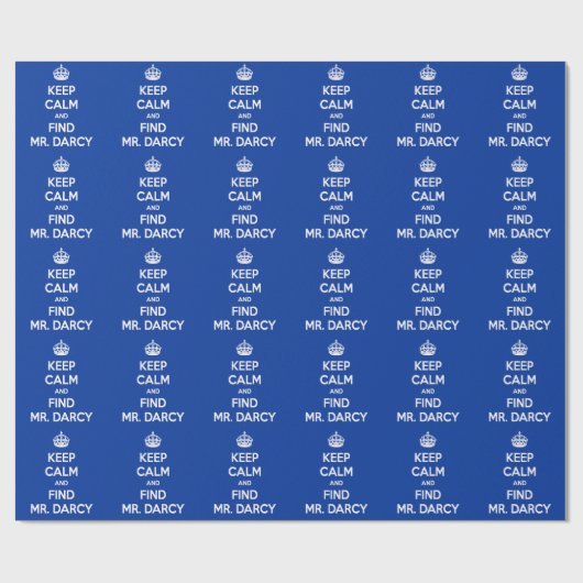 Behalten Sie ruhiger und Entdeckungs-Herr Darcy Geschenkpapier (Flach)