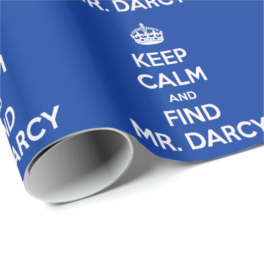 Behalten Sie ruhiger und Entdeckungs-Herr Darcy Geschenkpapier (Rolleneckpunkt)