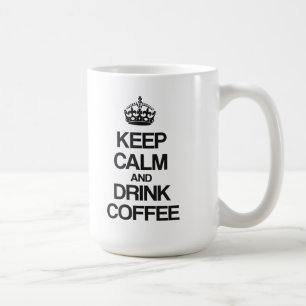 BEHALTEN SIE RUHIGER UND GETRÄNK-KAFFEE KAFFEETASSE