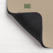 Behalten Sie ruhiger und Getränk-Kaffee Mousepad (Ecke)