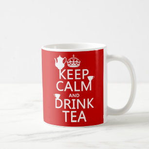 Behalten Sie ruhiger und Getränk-Tee - alle Farbe Kaffeetasse
