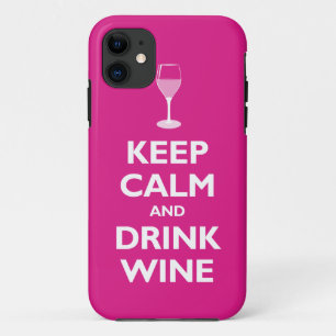 Behalten Sie ruhiger und Getränk-Wein (heißes Case-Mate iPhone Hülle