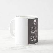 Behalten Sie ruhiger und Getränk-Wein Kaffeetasse (Vorderseite Links)