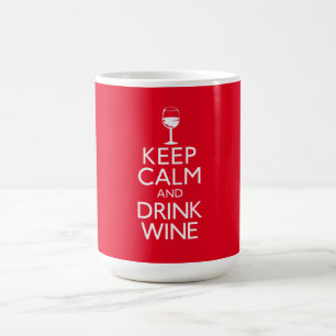 Behalten Sie ruhiger und Getränk-Wein Kaffeetasse