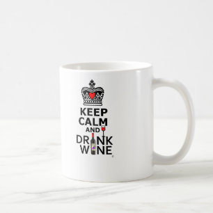 Behalten Sie ruhiger und Getränk-Wein Kaffeetasse