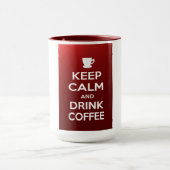 Behalten Sie ruhiger und Getränkkaffee Tasse (Zentrum)