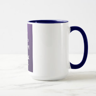 Behalten Sie ruhiger und Getränktee Tasse