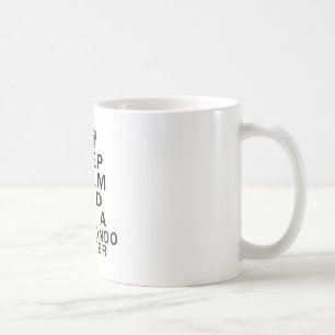 Behalten Sie ruhiger und Kaffeetasse