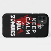 Behalten Sie ruhiger und Tötungs-Zombies iPhone 5 Case-Mate iPhone Hülle (Rückseite (Horizontal))