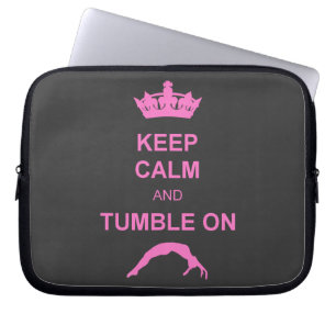 Behalten Sie ruhiger und Tumble Gymnast Laptopschutzhülle