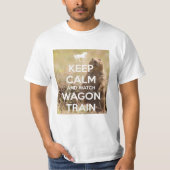 Behalten Sie ruhiger und Uhr-Lastwagen-Zug T-Shirt (Vorderseite)