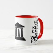 Behalten Sie ruhiger und Uhr-Perry-legaler Spaß Tasse (VorderseiteRechts)