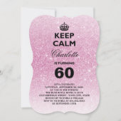 Behalten Sie ruhiges Einladung (Vorderseite)