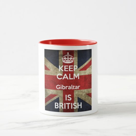 Behalten Sie ruhiges Gibraltar ist britische Tasse (Zentrum)