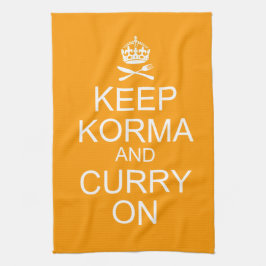 Behalten Sie ruhiges Korma-Curry-Küchen-Tuch Handtuch