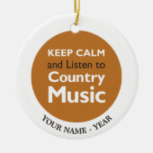 Behalten Sie ruhiges Land Keramikornament (Vorne)