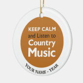 Behalten Sie ruhiges Land Keramikornament (Links)