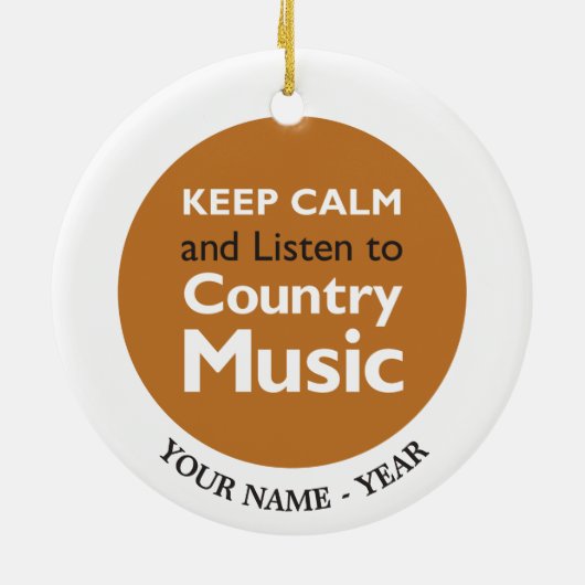 Behalten Sie ruhiges Land Keramikornament (Hinten)