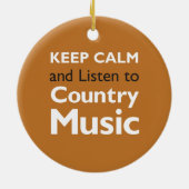 Behalten Sie ruhiges Land Keramikornament (Hinten)