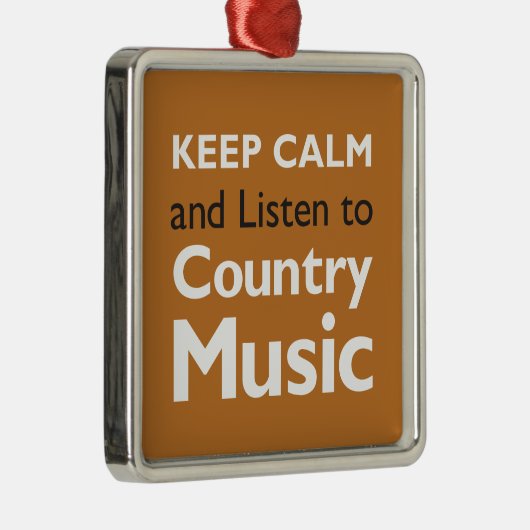 Behalten Sie ruhiges Land Silbernes Ornament (Rechts)