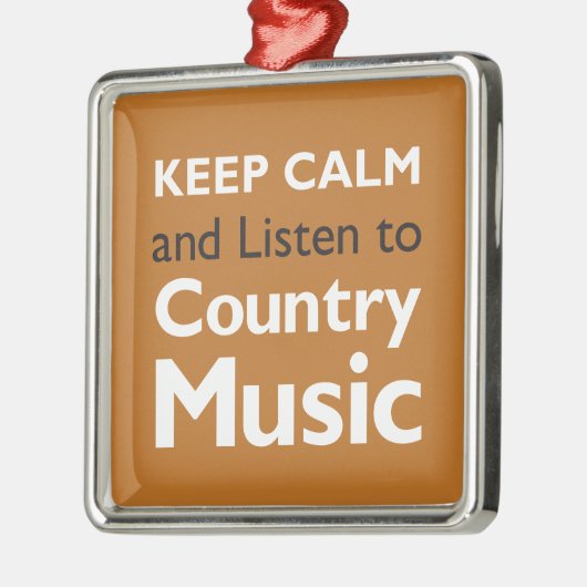 Behalten Sie ruhiges Land Silbernes Ornament (Links)