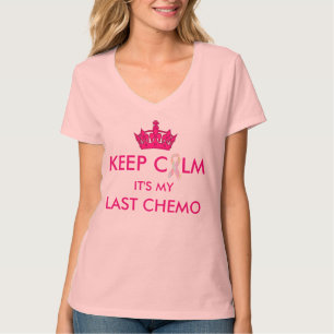 Behalten Sie ruhiges letztes Chemo "Überlebenden" T-Shirt