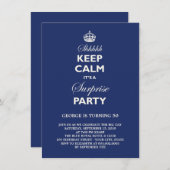 Behalten Sie ruhiges lustiges Einladung (Vorne/Hinten)