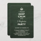 Behalten Sie ruhiges lustiges Einladung (Vorne/Hinten)