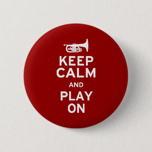 Behalten Sie ruhiges Mellophone Button