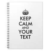 Behalten Sie ruhiges Notizbuch, Ihre eigene Notizblock (Vorderseite)