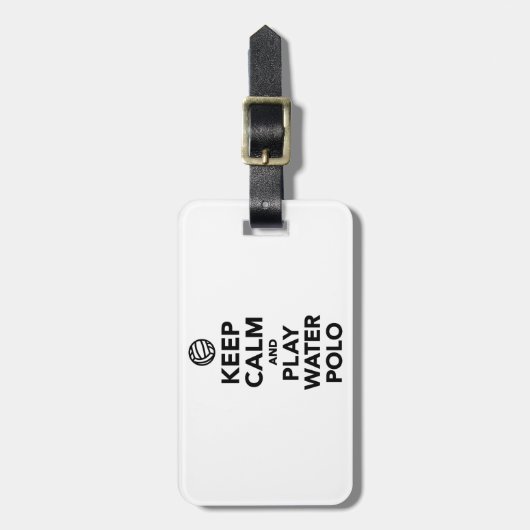 Behalten Sie ruhiges Spiel Wasser-Polo Gepäckanhänger (Vorderseite vertikal)
