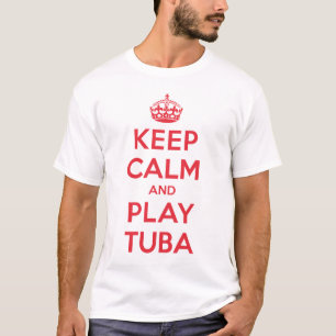 Behalten Sie ruhiges Spieltuba-Shirt T-Shirt