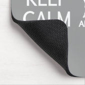 Behalten Sie ruhiges u. Gewinn-Rennen mousepad (Ecke)