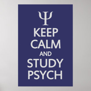 Behalten Sie ruhiges u. Studie Psych Poster