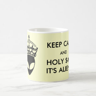 Behalten Sie ruhiges und heiliges $#! U. ist es Kaffeetasse