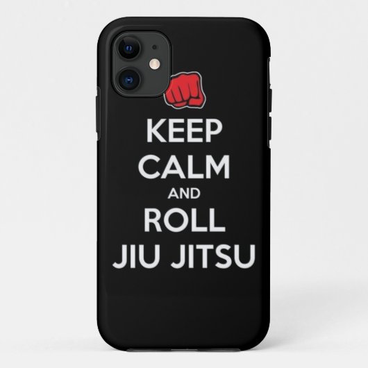 behalten Sie ruhiges und Rollenjiu jitsu Case-Mate iPhone Hülle (Rückseite)