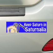 Behalten Sie Saturn im Saturnalia-Autoaufkleber Autoaufkleber (Auf Auto)
