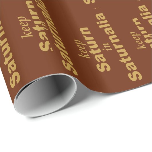 Behalten Sie Saturn im Saturnalia Geschenkpapier (Rolleneckpunkt)