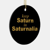 Behalten Sie Saturn im Saturnalia Keramik Ornament (Rechts)