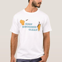 Behalten Sie sauberen T - Shirt Wisconsins