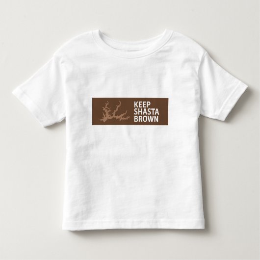 Behalten Sie Shasta Brown Kleinkind-Art Kleinkind T-shirt (Vorderseite)