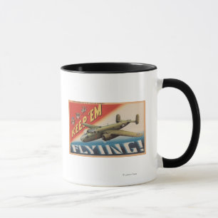 Behalten Sie sie mittlerer Bomber Flying/B-25 Tasse